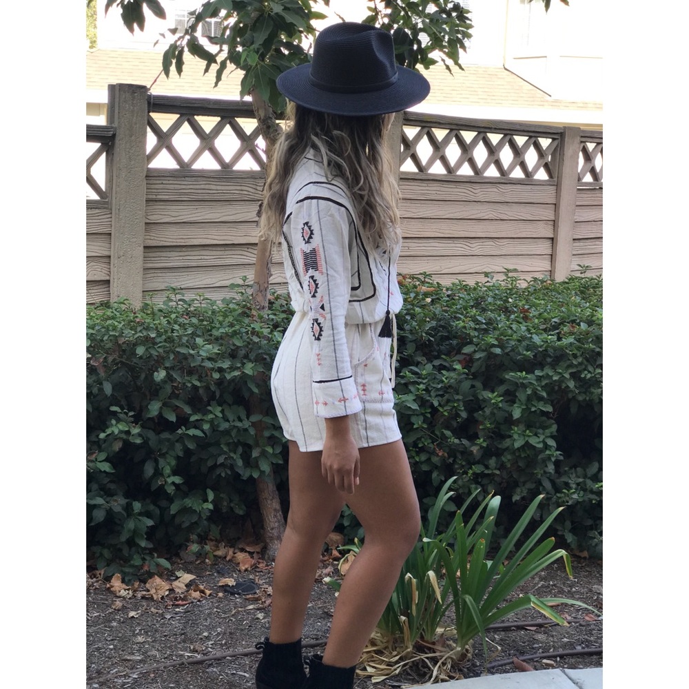 Free People Desert Embroidered Romper - Picture 2 of 8